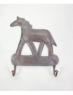 Crochet mural "Cheval au pas"