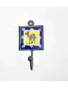 Wall hook in wrought iron...