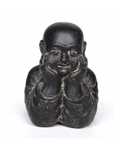 Statue d'un moine couché