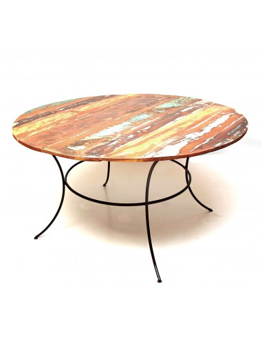 Table à manger en bois recyclé- 120cm
