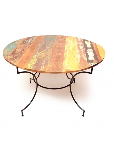 Table à manger en bois recyclé- 120cm