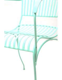 Chaise métal avec bras 2