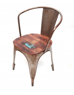 Recycled wood and metal...