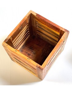 Recycled wood pot cover 2