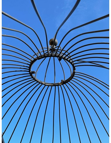 Round wrought iron pergola