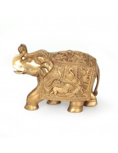 Bronze elephant statuette