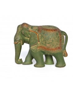 Elephant with its trunk...