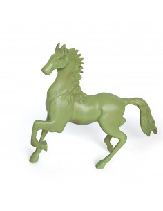 Cheval au galop en bronze -...