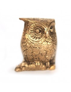 Bronzestatuette Eule