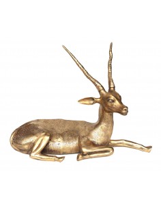 Statue en bronze "gazelle...