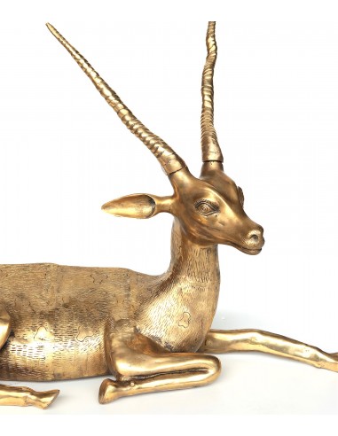 Bronze statue "lying gazelle"