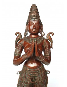 Statue en bronze Tara debout 2