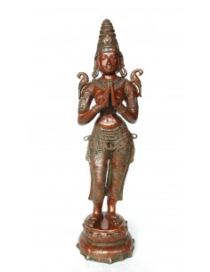 Statue en bronze Tara debout