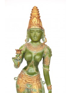 Statue en bronze Tara avec...