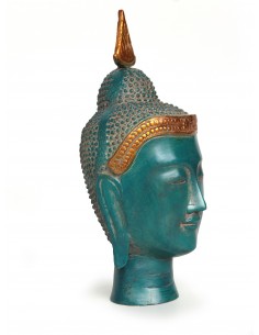 Statue en bronze "Tête de...