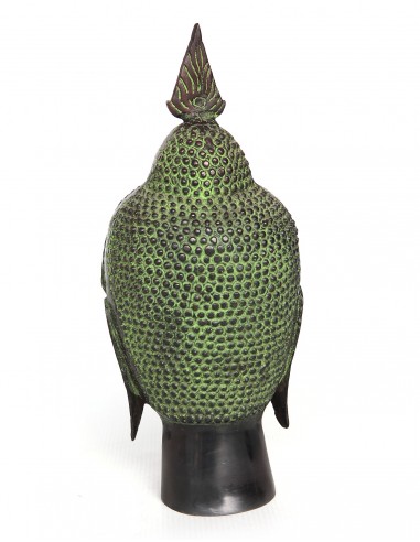 Statue en bronze "Tête de Buddha thaï"