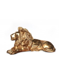 Bronze statue of a lying lion 2