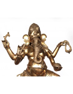 Statue en bronze Ganesh...