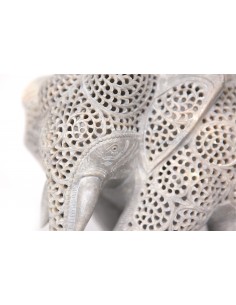 Varanasi soapstone elephant 2