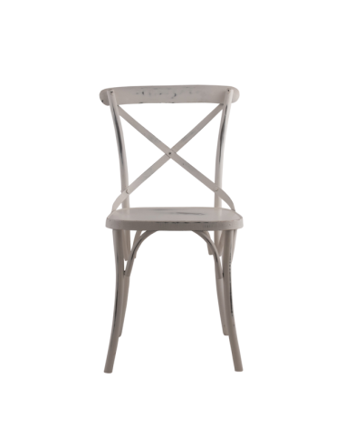 Chaise en métal "Béra" - Blanc