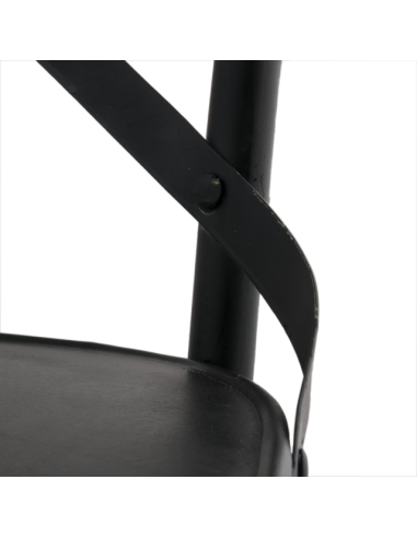"Bera" Metal chair - Black