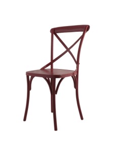 "Bera" Metal chair - Red