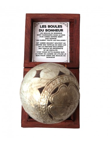 Happiness ball with wooden box