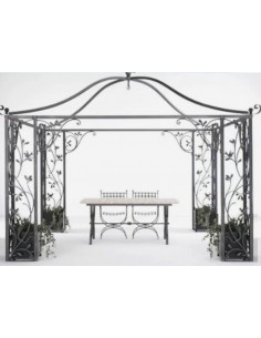 Square metal pergola