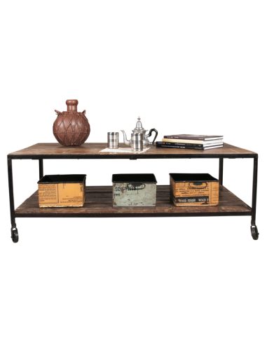 Table basse "Chemin de fer"