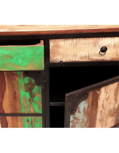 Desserte en bois recyclé "Periya" -...