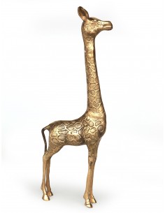 Giraffe en bronze