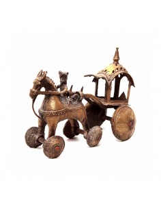Carro e cavaliere di bronzo