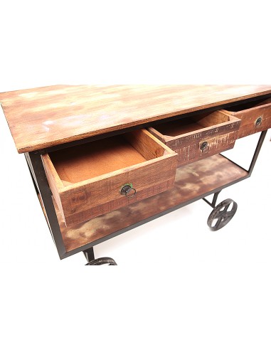 Desserte "Lakshman" en bois recyclé