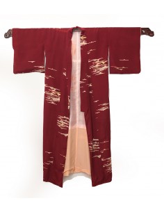 recycelter Kimono - Burgund
