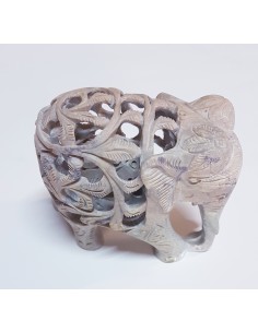 Éléphant soap stone Varanasi