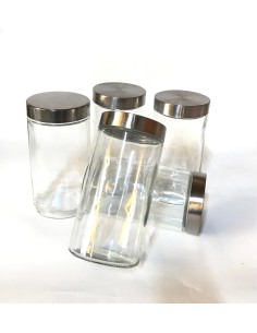Set 4 Bocal en Verre 22X11cm