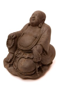 Moine rieur assis 50cm Grand 2
