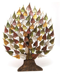 Metallic tree decoration
