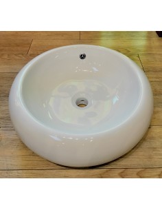Round ceramic washbasin