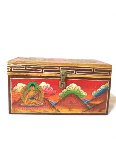 Boite Bois Tibet Buddha...