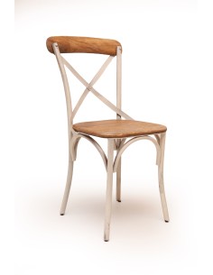 Sedia in legno e metallo...