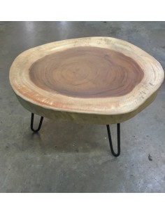 Table Basse Rond Bois 2