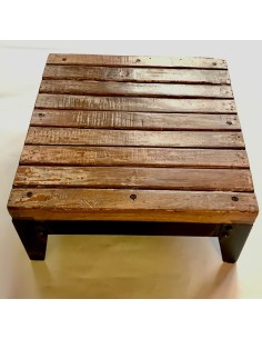 Table Basse bois / pied en fer
