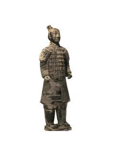 Statue en terre cuite d'un...