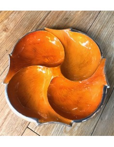 Assiette Inox / Orange