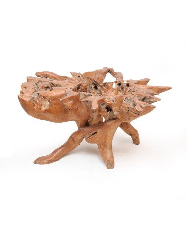 Table racine de teck “Ishayu” - Verre...