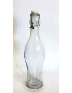 4 Bouteilles de Verre H27x7 cm