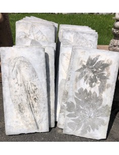 Lastra di pietra grigia del...