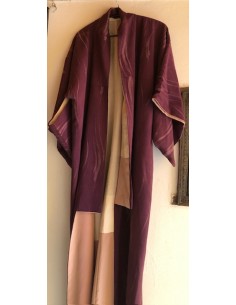 recycelter Kimono - Burgund 2
