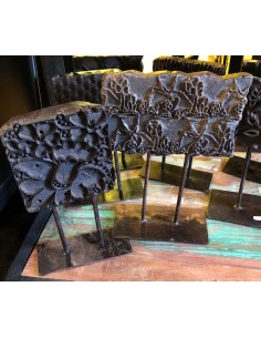 Tampon ancien à pieds inde